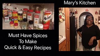 Mary Beth’s Must Have Spices In Mary’s Kitchen [upl. by Langill]