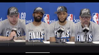 Mavs Postgame Interviews Game 5 vs Timberwolves Clinch NBA Finals Luka Doncic Kyrie Irving More [upl. by Yclek173]