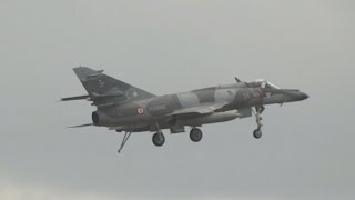 2 Dassault Super Etendard French NAVY flying Display at RNAS Yeovilton Air Day 2015 [upl. by Angelis]