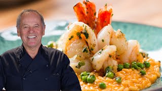 Wolfgang Pucks Tomato Risotto With Shrimp [upl. by Aleahc]