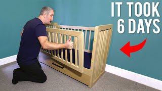 Handmade Cot Converts To Toddler Bed [upl. by Oiramed156]