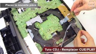 Tuto Pioneer CDJ 2000  Remplacer Changer bouton Cue  Play [upl. by Lindly]