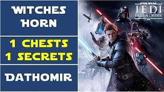 Witches Horn  All chests and secrets Locations  Star Wars Jedi Fallen Order [upl. by Em645]