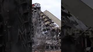 Maximum madness during wrecking ball demolition [upl. by Hultgren]