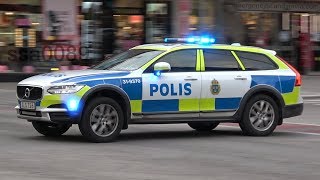 Polis Volvo V90 Cross Country utryckning SE  42019 [upl. by Caine73]