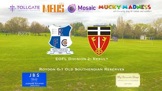 Roydon 01 Old Southendian Reserves [upl. by Norrehs]