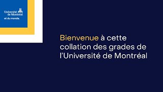 Collation des grades  Arts et sciences [upl. by Alyakam]