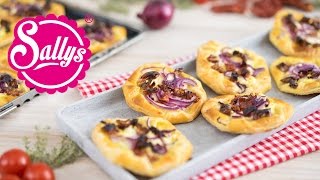 Herzhafte Kopenhagener  vegetarisches Fingerfood  Plundergebäck  Sallys Welt [upl. by Tnattirb]