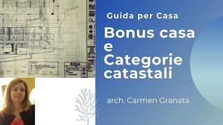 Bonus casa e categorie catastali [upl. by Losse]