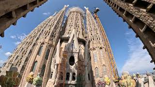 Basílica de la Sagrada Família  Tower on the Passion Barcelona 2024 [upl. by Wendeline]