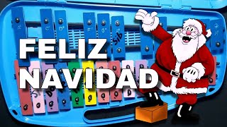 Feliz Navidad Canciones con XILÓFONO  Metalófono Tutorial FACIL de aprender [upl. by Harli]