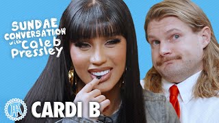 CARDI B Sundae Conversation with Caleb Pressley [upl. by Annirtak171]