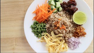 Shrimp Paste Fried Rice Recipe ข้าวคลุกกะปิ  Hot Thai Kitchen [upl. by Andre762]