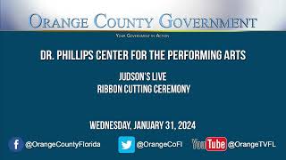 Judsons Live Grand Opening Ceremony  January 31 2024 [upl. by Liederman]