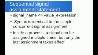 VHDL Course session 10 Chapter 5 sequential statements process and variables [upl. by Gnahk]