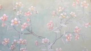 Pair of Chinoiserie Wallpaper Panels [upl. by Druci40]