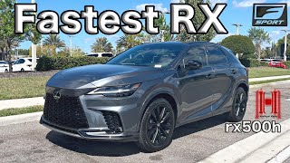 2024 Lexus RX 500H FSport is the Fastest Hybrid Crossover All Specs amp Test Drive [upl. by Eerihs787]