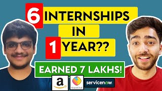 This Electronics Student Did 6 SDE INTERNSHIPS in 1 YEAR 🤯 🔥 including Amazon ServiceNow etc [upl. by Columbine]