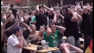 German Fans React to Thomas Muller Miss [upl. by Aubrey]