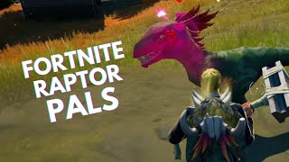 FORTNITE SEASON 6 How To Tame Raptors  Fortnite Dinosaur Update [upl. by Arrej327]