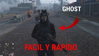 GTA V OUTFIT DE GHOSTCALL OF DUTY GHOST  FACIL Y RAPIDO [upl. by Alyacim]