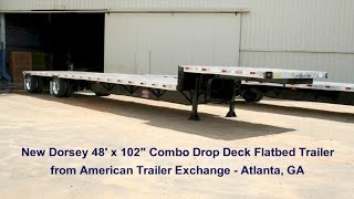 NEW Dorsey 48 Drop Deck Combo Flatbed Trailer Walkaround [upl. by Anaile]