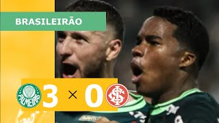 PALMEIRAS 3 x 0 INTERNACIONAL  CAMPEONATO BRASILEIRO 2023 VEJA OS GOLS [upl. by Nyleimaj]