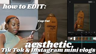 How To Edit Aesthetic Mini Vlogs for Tik Tok amp Instagram  Detailed Editing Tutorial  Part 2 [upl. by Bailey250]