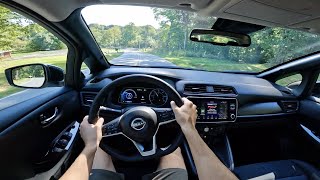 2024 Nissan Leaf SV Plus  POV Walkaround and Test Drive ASMR [upl. by Irroc]