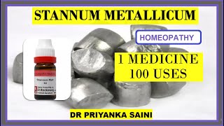 Stannum Metallicum Homeopathic Medicine  1 medicine 100 uses  asthma drpriyankashomeopathy [upl. by Assiran]