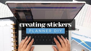 CREATING LIST STICKERS IN CANVA How to Make Printable Stickers for Your Planner or Journal [upl. by Rehpinej]