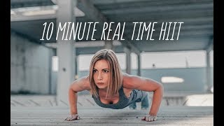 10 Minute HIIT Cardio Workout Real Time TOTALLY OUT OF BREATH [upl. by Esor]