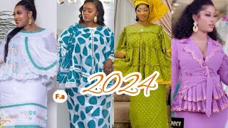 Les Nouveaux Modèles de Marinières et Taille Mame en Voiles et Bazin pour l’Été 2024fashion model [upl. by Noicnecsa]