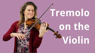 How to Play Tremolo on the Violin [upl. by Belldas928]