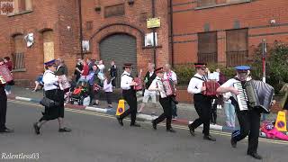 Ballytyrone Accordion Band  334th Ann Relief Of Derry Parade  120823 4K [upl. by Carrew]