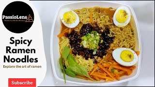 Spicy Ramen Noodles in 10 Minutes at home🍜 [upl. by Lateehs]