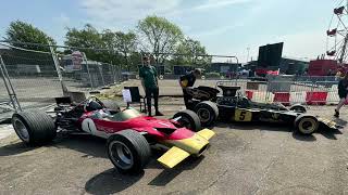 Lotus Family Day 2024  Lotus Evija X close up Lotus 49 and Lotus 72 on track [upl. by Anikram291]