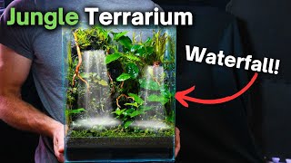 How To Make a Jungle Terrarium With a Flowing Waterfall Step by Step Guide [upl. by Darnoc]