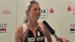 Interview Sandra Wallenhorst Siegerin Ironman Germany 2010 [upl. by Grannia]