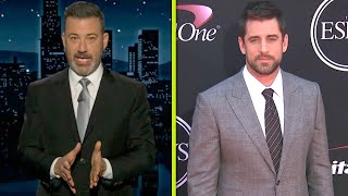 Jimmy Kimmel Blasts Aaron Rodgers in 7Minute Monologue After Jeffrey Epstein Claims [upl. by Casteel]