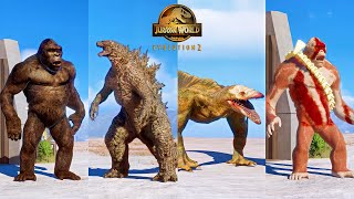 GODZILLA KONG KING SKAR SKULL CRAWLER MOD SHOWCASE IN JURASSIC WORLD EVOLUTION 2 [upl. by Suivatra]