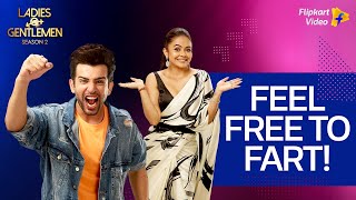 Devoleena says farting is natural  Ladies vs Gentlemen S2  Flipkart Video​ [upl. by Burhans]