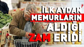 Enflasyon açıklandı İlk aydan memurların aldığı zam eridi [upl. by Suzzy81]