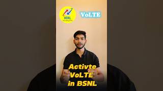 Activate VoLTE in BSNL  bsnl bsnl4g [upl. by Seedman]