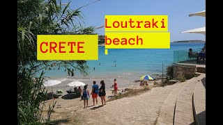 Loutraki beach near Chania in Crete  GREECE 2021 [upl. by Locke]