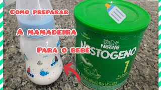 Como preparar o leite Nestogeno para O bebê maternidadebebê [upl. by Arihas]