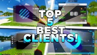 TOP 5 BEST CLIENTS FOR Minecraft Bedrock 120 Pocket Edition Xbox Windows 10 PS5 [upl. by Notsahc]