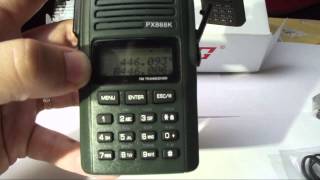 Puxing PX888K Rövid bemutató Puxing PX888K Dual band Transceiver [upl. by Cirek]