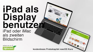 iPad und iMac als zweiter Bildschirm verwenden macOS Ventura Probekapitel [upl. by Nagud]