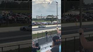 Drag Strip Mustang Near Miss with a Lucky Save [upl. by Ladnik]